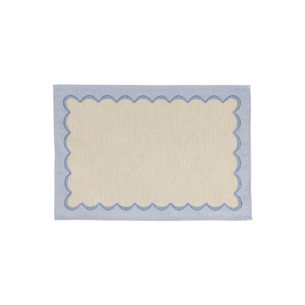 Tavola Blue Scalloped Placemat, Set of 4