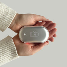 Load image into Gallery viewer, Smitten With This eMitten Hand Warmer + Power Bank, Platinum

