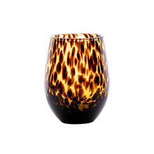 Load image into Gallery viewer, Puro Stemless Wine Glass, Tortoiseshell
