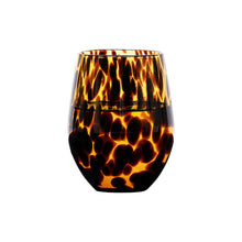 Load image into Gallery viewer, Puro Stemless Wine Glass, Tortoiseshell
