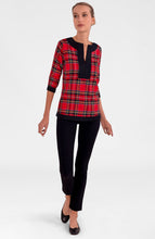 Load image into Gallery viewer, Split Neck Tunic, Duke of York | Red Multi
