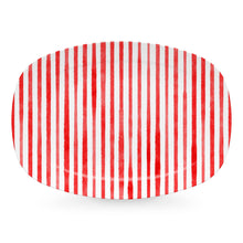 Load image into Gallery viewer, Red Simple Stripes Platter
