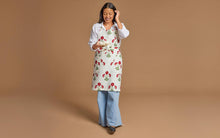 Load image into Gallery viewer, Linen Apron, Gisele Scarlet
