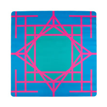 Load image into Gallery viewer, Teal Garden Double-Sided Travel Mahjong Mat
