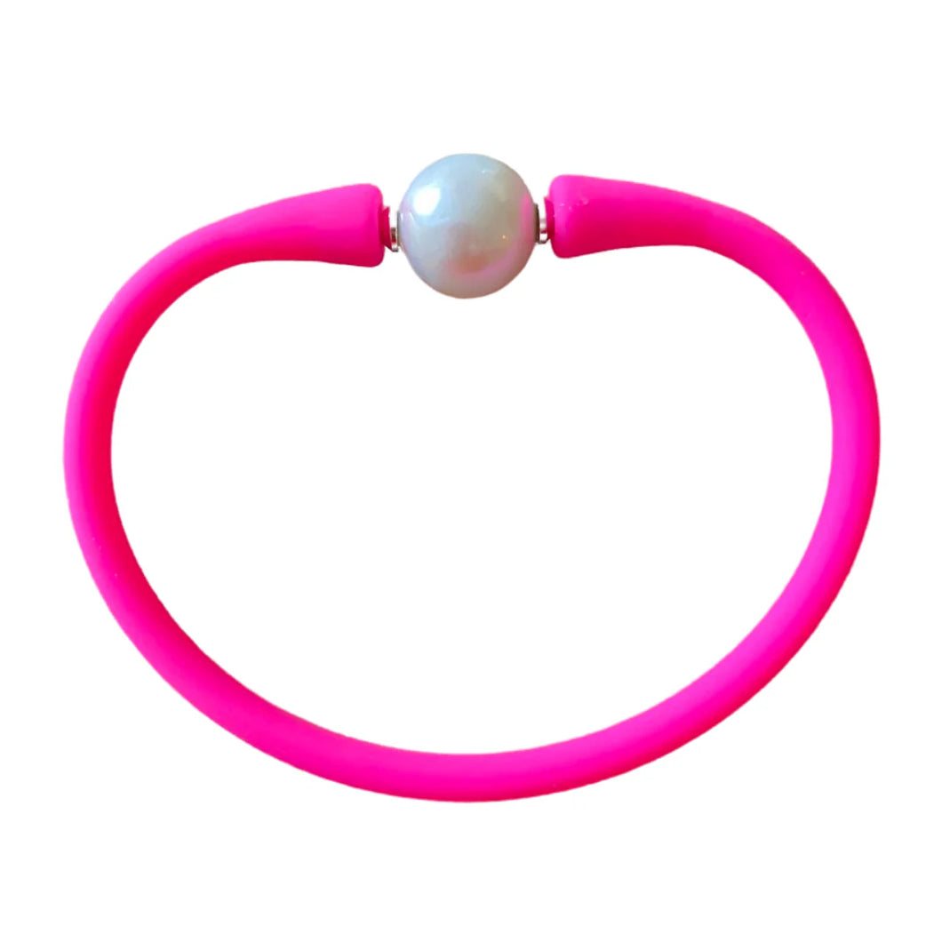 Maui Bracelet, Freshwater Pearl | Hot Pink