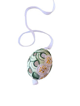 Load image into Gallery viewer, Scalloped Floral Easter Egg, White
