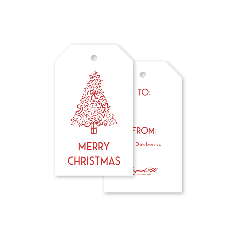 Christmas in Red Gift Tags, 8ct