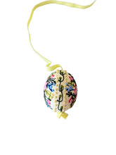 Load image into Gallery viewer, Floral Bouquet Decorated Easter Egg, Yellow
