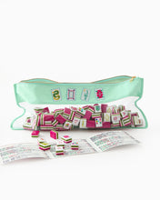 Load image into Gallery viewer, Mint Birdie Mahjong Bag
