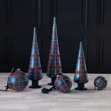 Load image into Gallery viewer, Plaid Glass Ball Ornament | 4"
