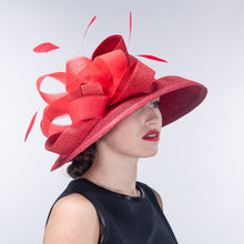 Load image into Gallery viewer, Metallic Wide-Brimmed, Red
