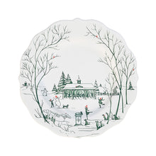 Load image into Gallery viewer, Winter Frolic Dessert/Salad Plate, Evergreen
