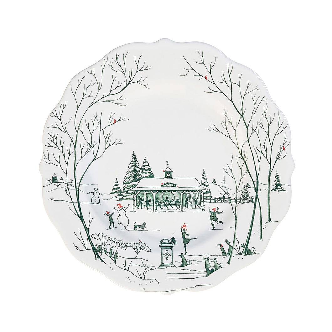 Winter Frolic Dessert/Salad Plate, Evergreen