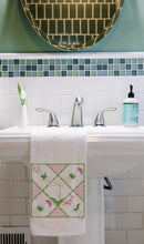 Load image into Gallery viewer, Maizie Clarke Illustrated Bamboo Orchid Tea Towel
