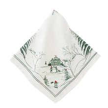 Load image into Gallery viewer, Country Estate Winter Frolic Napkin, Evergreen
