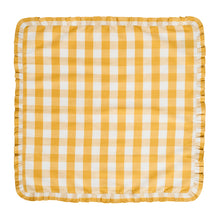 Load image into Gallery viewer, Gingham Ruffle Napkin,  Set of 4 |  Sunshine
