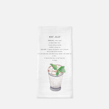 Load image into Gallery viewer, Mint Julep Recipe Towel
