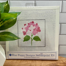 Load image into Gallery viewer, Pink Hydrangea Needlepoint Kit
