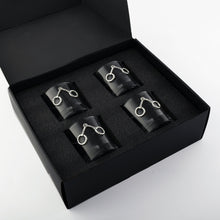 Load image into Gallery viewer, Equestrian Bit Bar Glasses, Set of 4
