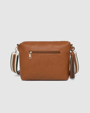 Load image into Gallery viewer, Daisy Stripe Crossbody Bag, Tan
