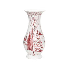 Load image into Gallery viewer, Country Estate Winter Frolic 9" Vase, Ruby
