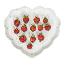 Load image into Gallery viewer, Heart Platter, 15" |  Whitewash

