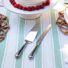 Load image into Gallery viewer, Berry &amp; Thread Cake Knife and Server Set, 2pc | Polished
