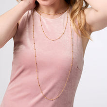 Load image into Gallery viewer, Solara Delicate Station Necklace, 18.5&quot;
