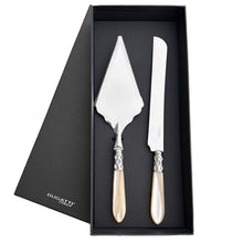Load image into Gallery viewer, Aladdin 2-Piece Cake Serving Set Pie, White
