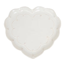 Load image into Gallery viewer, Heart Platter, 15" |  Whitewash
