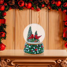 Load image into Gallery viewer, Cardinal Musical Snow Globe
