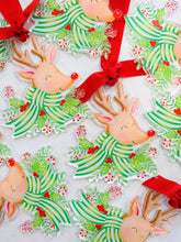 Load image into Gallery viewer, Reindeer Acrylic Christmas Ornament, Green

