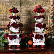 Load image into Gallery viewer, Country Estate Winter Frolic Tulipiere Tower Set of 3, Ruby
