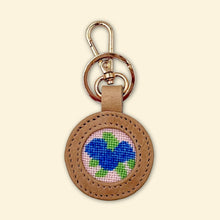 Load image into Gallery viewer, Self-Finishing Needlepoint Key Fob Kit, Blue Hydrangea
