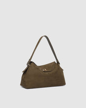 Load image into Gallery viewer, Nicole Handbag, Suede Olive
