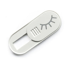 Load image into Gallery viewer, Bad Guy Blocker, White/Silver Lashes
