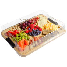 Load image into Gallery viewer, Flip, Serve &amp; Store™ Charcuterie Board with Locking Lid

