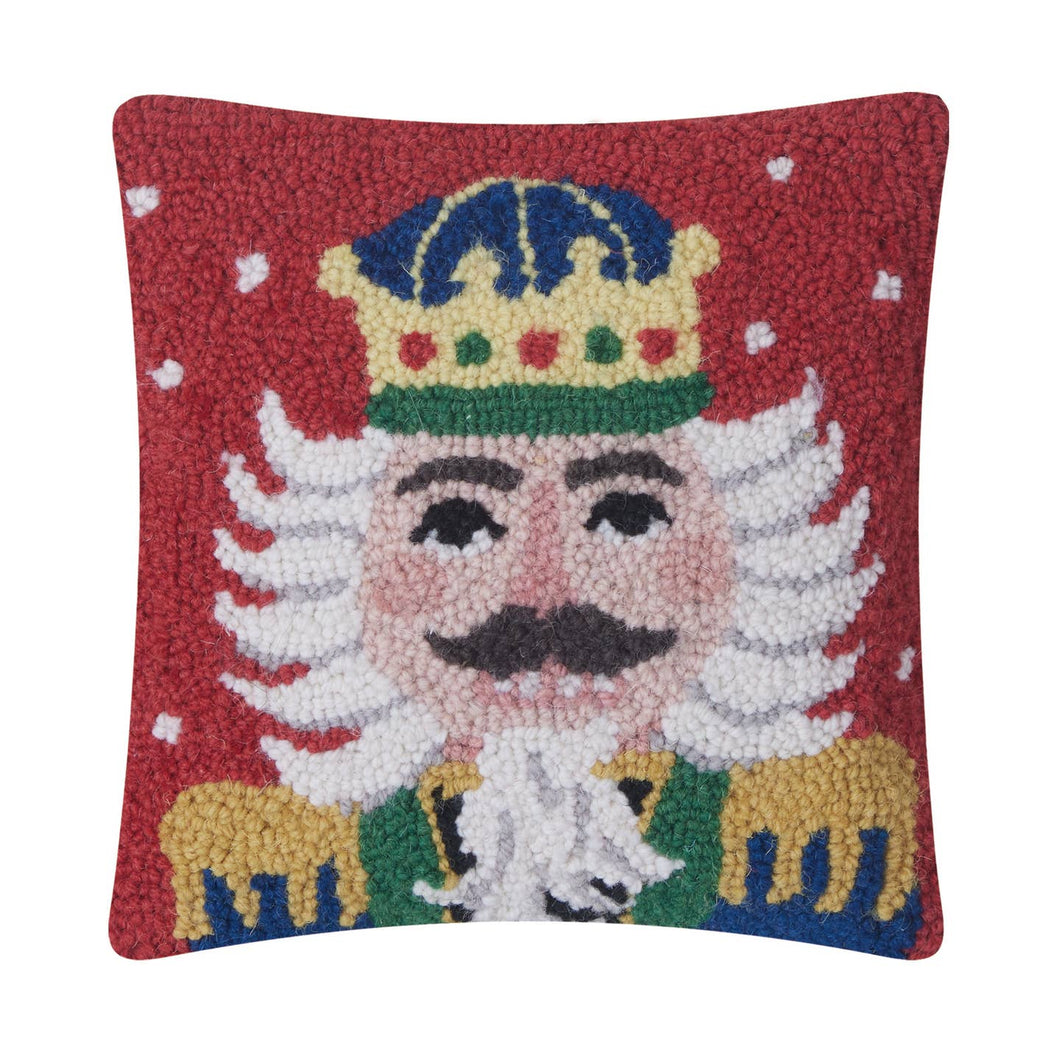 Holiday Nutcracker Hook Pillow, 10 x 10