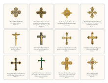 Load image into Gallery viewer, 24 Large Cross Quote Cards with Easel, 5.5"
