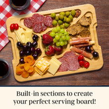Load image into Gallery viewer, Flip, Serve &amp; Store™ Charcuterie Board with Locking Lid
