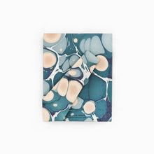 Load image into Gallery viewer, Hand Marbled Tabletop Picture Frame, Blue Ochre Mountains
