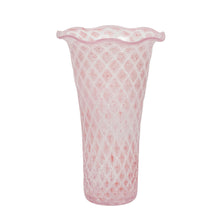 Load image into Gallery viewer, Trellis Flared Vase, 9" | Blush
