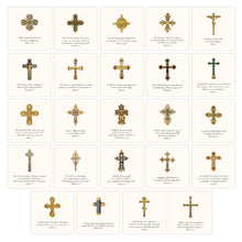 Load image into Gallery viewer, 24 Large Cross Quote Cards with Easel, 5.5"

