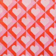Load image into Gallery viewer, Red Heart Pillow Hand Painted Needlepoint Canvas
