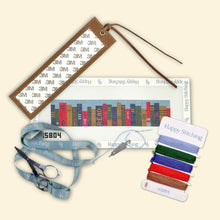 Load image into Gallery viewer, Self-Finishing Needlepoint Bookmark Kit, The Plot Thickens
