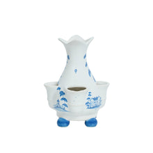 Load image into Gallery viewer, Country Estate 6" Tulipiere Vase, Delft Blue
