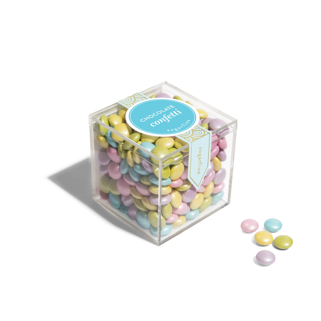 Milk Chocolate Rainbow Confetti Candy Cube