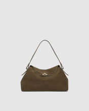 Load image into Gallery viewer, Nicole Handbag, Suede Olive
