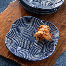 Load image into Gallery viewer, Mystic Knot Dessert/Salad Plate, Denim
