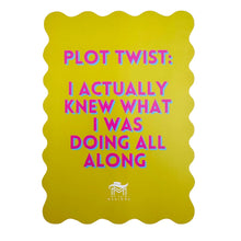 Load image into Gallery viewer, Scalloped Mahjong Shuffle Card, Yellow| Plot Twist
